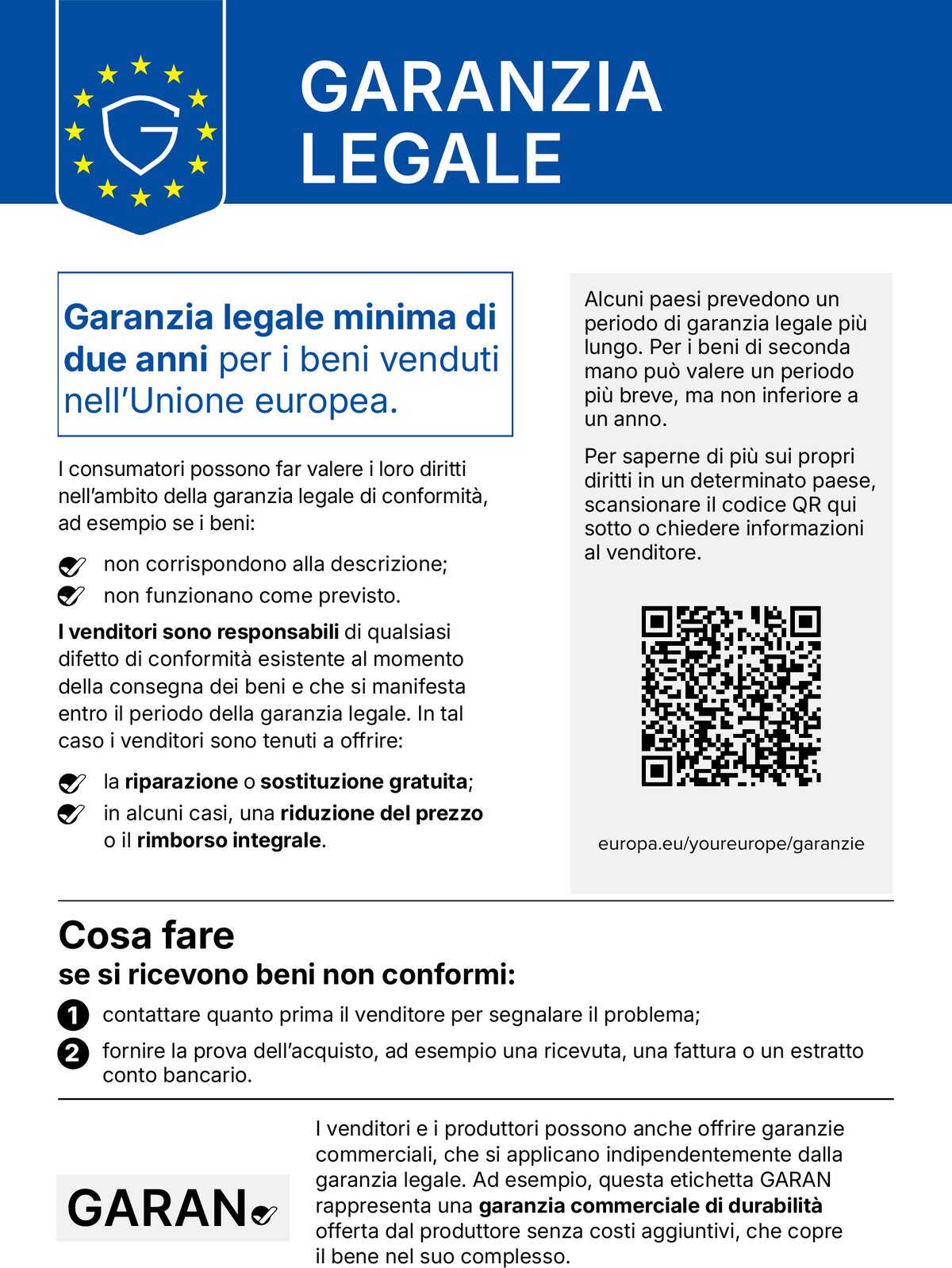 Diritti di garanzia legale